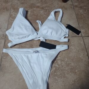 Giani Bernini -Elegant White Bikini Set